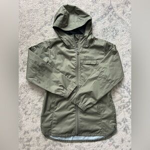 Columbia Girls Olive Raincoat